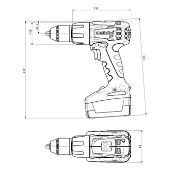 Metabo akumulatorska udarna bušilica odvrtač SB 18 LT 602103840 - Slika 5
