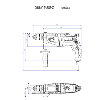 Metabo vibraciona bušilica SBEV 1000-2 600783500 - Slika 7