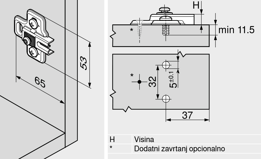 MODUL PLOČICA KRST H-0 MM – EXPANDO - Slika 2