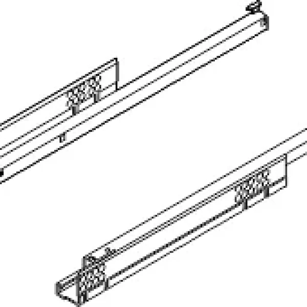 TANDEM KLIZAČ TIP ON + TIP ON MEHANIZAM DELIM. IZVLAKA L=450 MM B-550H4500.03