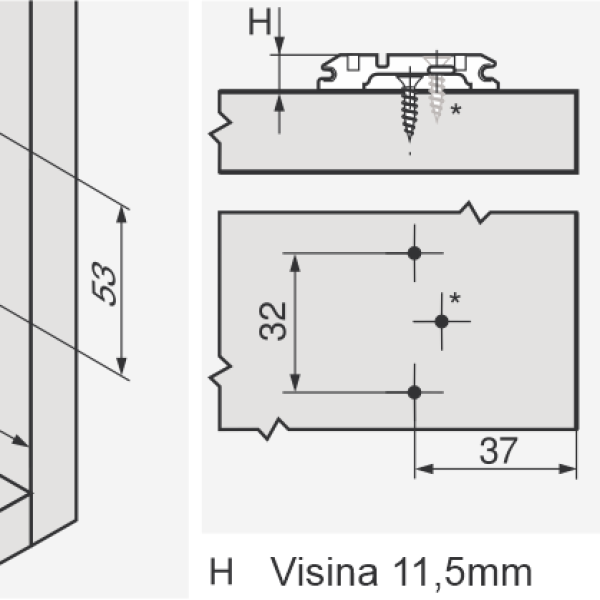 KRSTASTA PLOČICA (3mm)B-173L6130