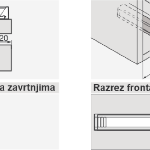 PLOČICA ZA DUŽU VERZIJU B956.1201