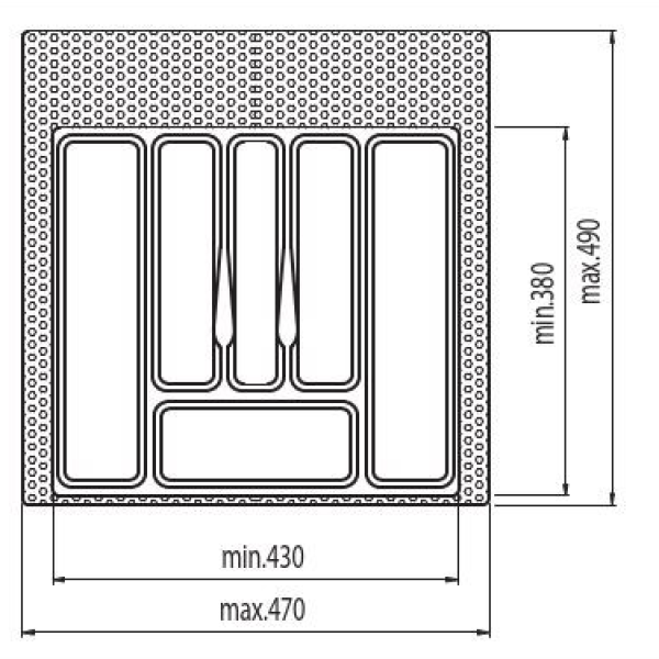 Držači pribora za jelo element 55