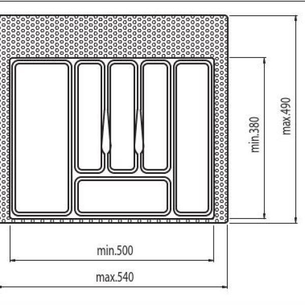 Držači pribora za jelo element 60