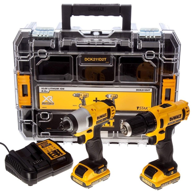 DeWalt DCK211D2T Akumulatorska bušilica-odvijač i udarni odvrtač