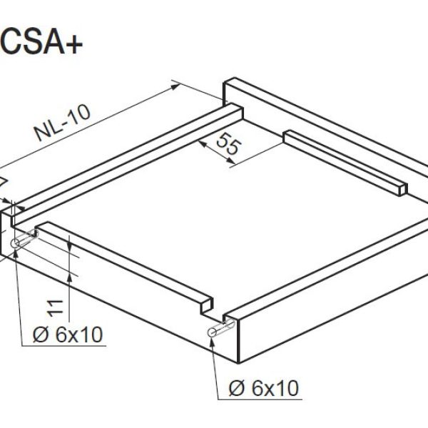 DTC SKRIVENI KLIZAC 500MM