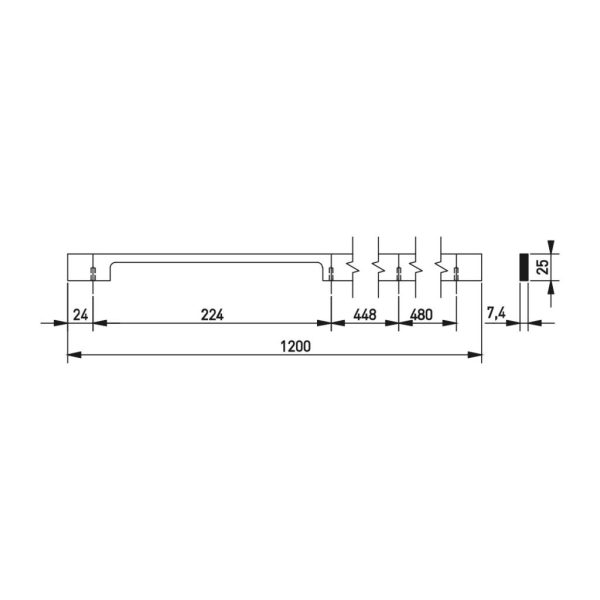 RUCICA EXTEND 1200MM ZLATO